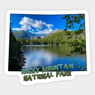 Colorado State Outline (Rocky Mountain National Park - Bear Lake) Sticker